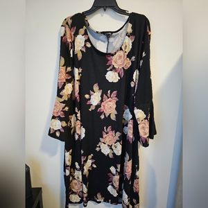 George Floral Bell Sleeve Dress